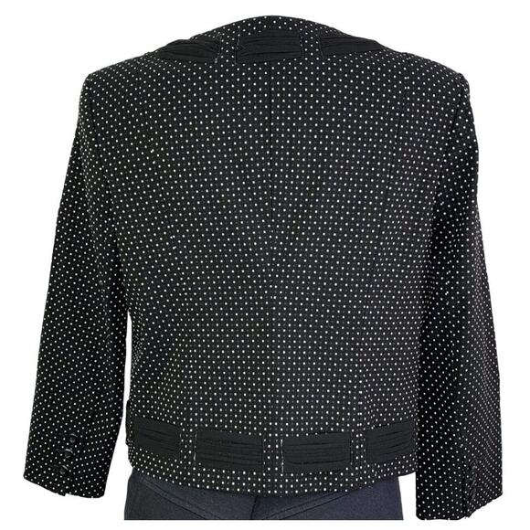 Cabi 5156 Black and White Polka Dot Blazer Jacket Size 4 - Picture 5 of 11